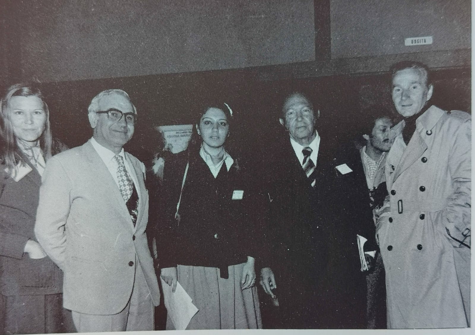 Da sinistra: Marta Bener, Rolando Certa, Ola Rahman, Mustafà Abdel Rahman e Giuliano Manacorda, Mazara del Vallo, 1982.